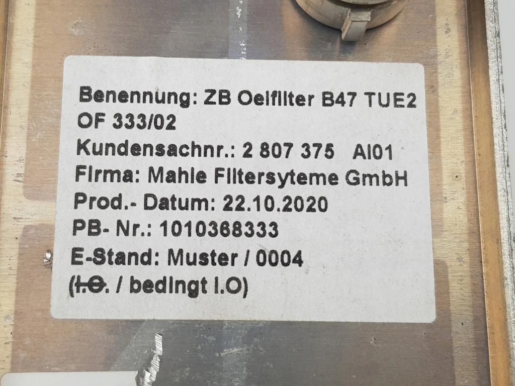 Nowa оригінальна основа корпус фільтра оливи bmw g20 g30 72482269 Київ