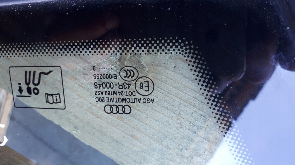 фото №7, S4 b8 lift a4 стекло кузовная левая sedan задняя 13r