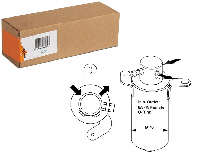 фото №1, Осушитель кондиционера mercedes c t-model s202 c w202 clk a208 clk