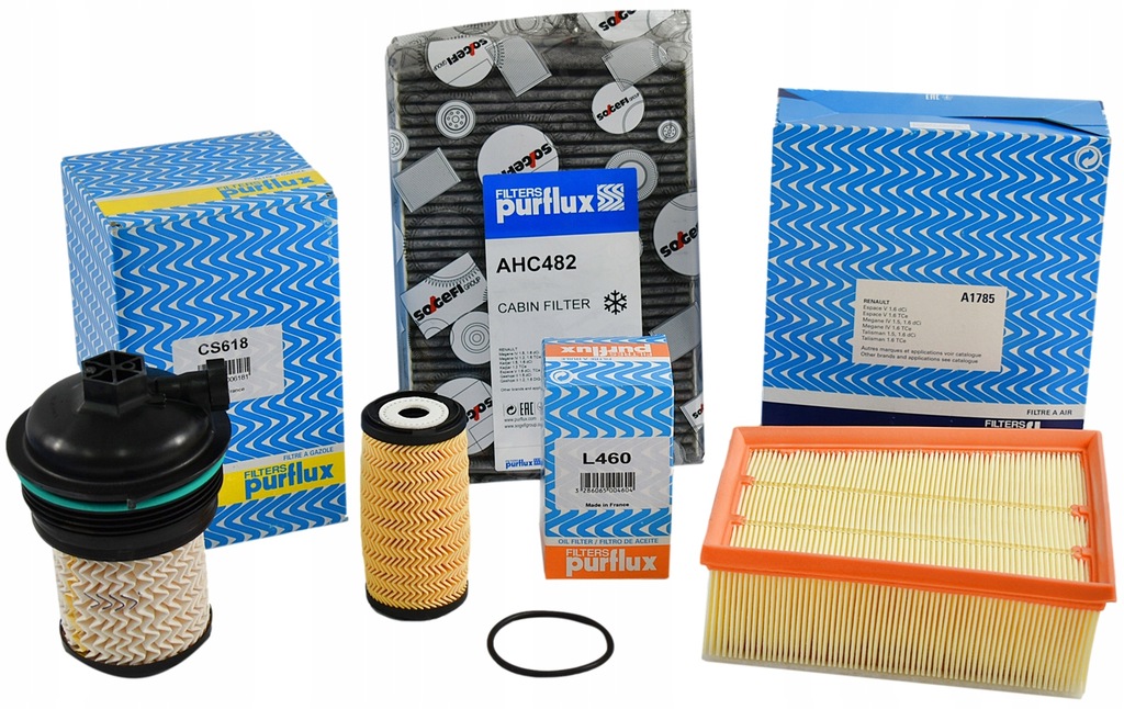 фото №1, Purflux набір фільтрів renault espace v 1.6 dci grand scenic 1.7 blue dci