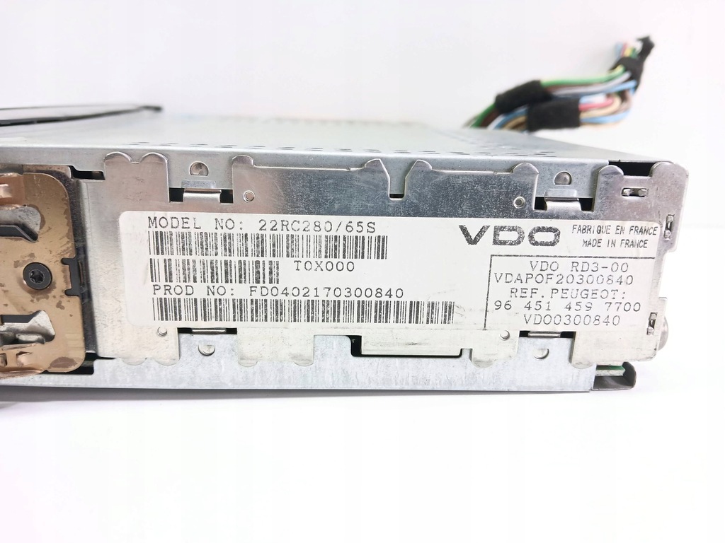 фото №6, Peugeot 307 2002 панель / радиопроигрыватель cd/dvd/gps