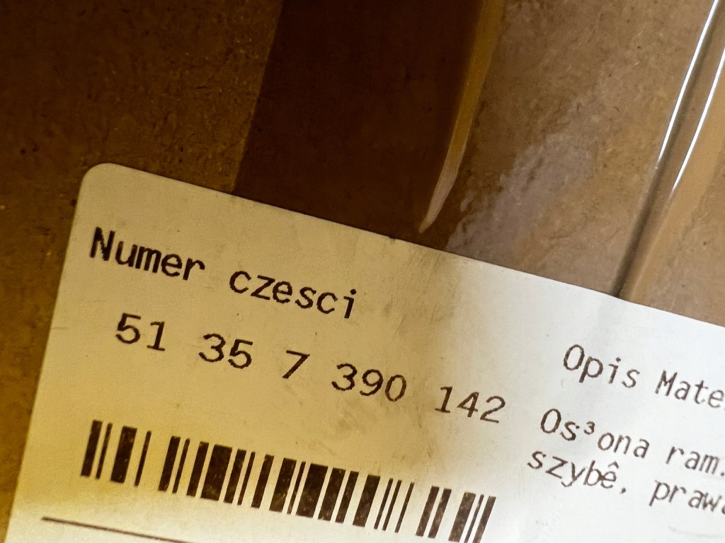 фото №11, Направляющая стекло дверь задняя правый правая блеск bmw 5 g30 m5 f90 nowa oem