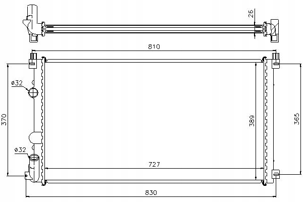 фото №2, Радіатор двигуна nissan interstar opel movano ren