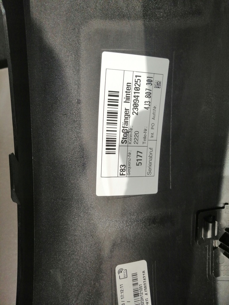 фото №14, Audi e-tron rs gt бампер задняя