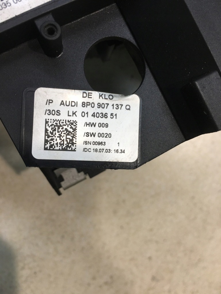 фото №12, Перемикач комбінований audi a3 8p 8p0907137q