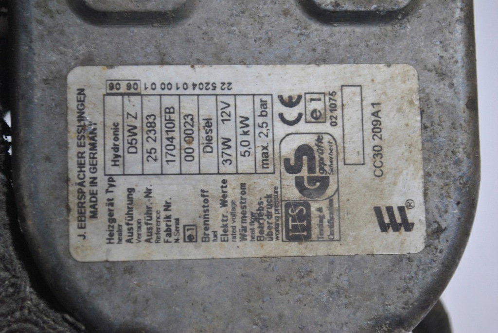 фото №6, Webasto обогреватель стояночный mazda 5 cc30209a1