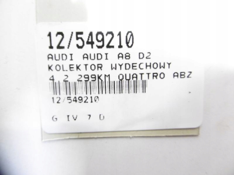 фото №8, Audi a8 d2 колектор випускний 4,2 v8 077253034e