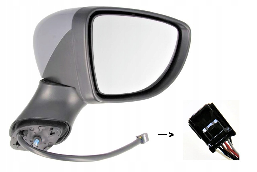 фото №1, Зеркало elekt с подогревом правое renault clio iv 12-