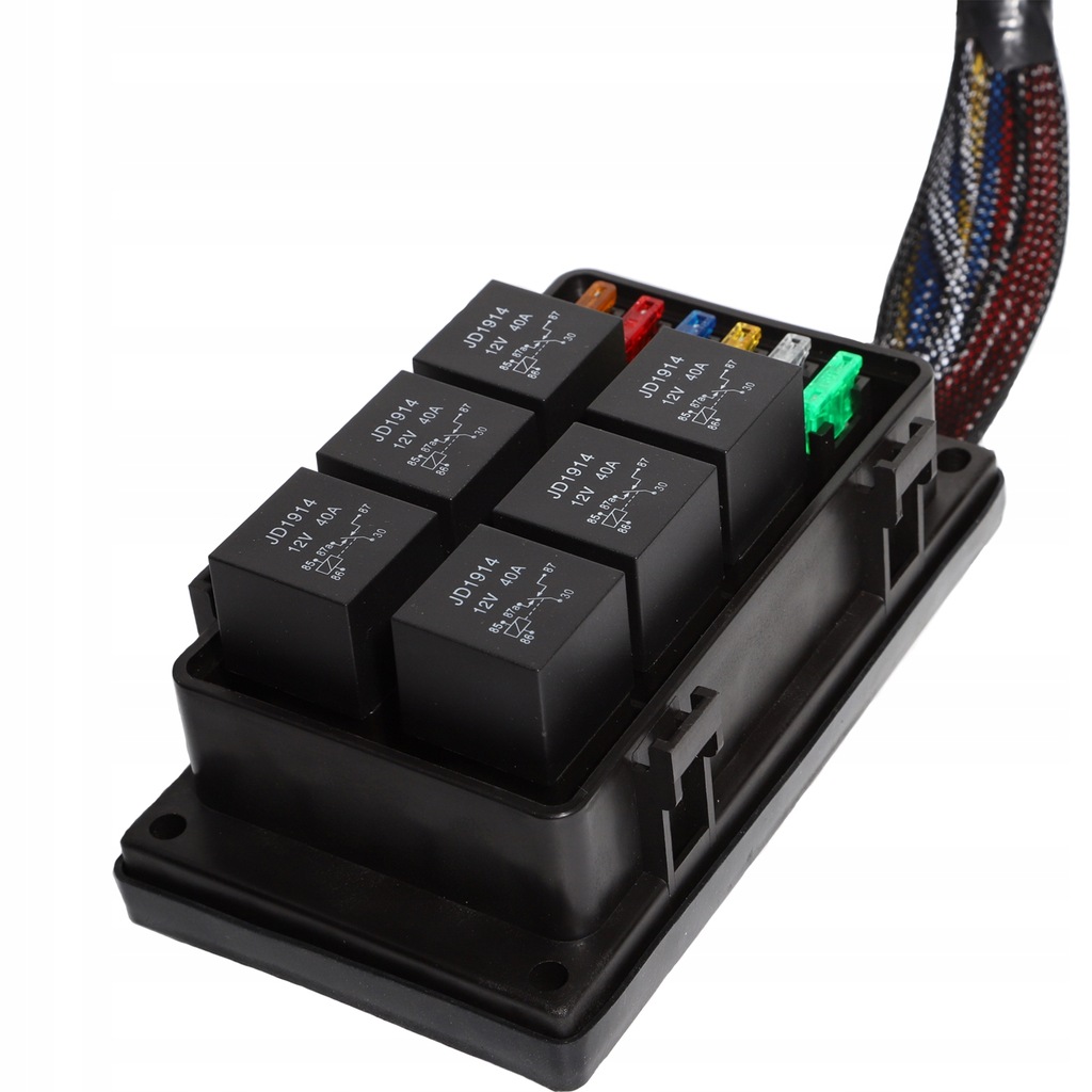 фото №8, Набор коробка реле bezpiecznikowych 12v с жгут трубопровод