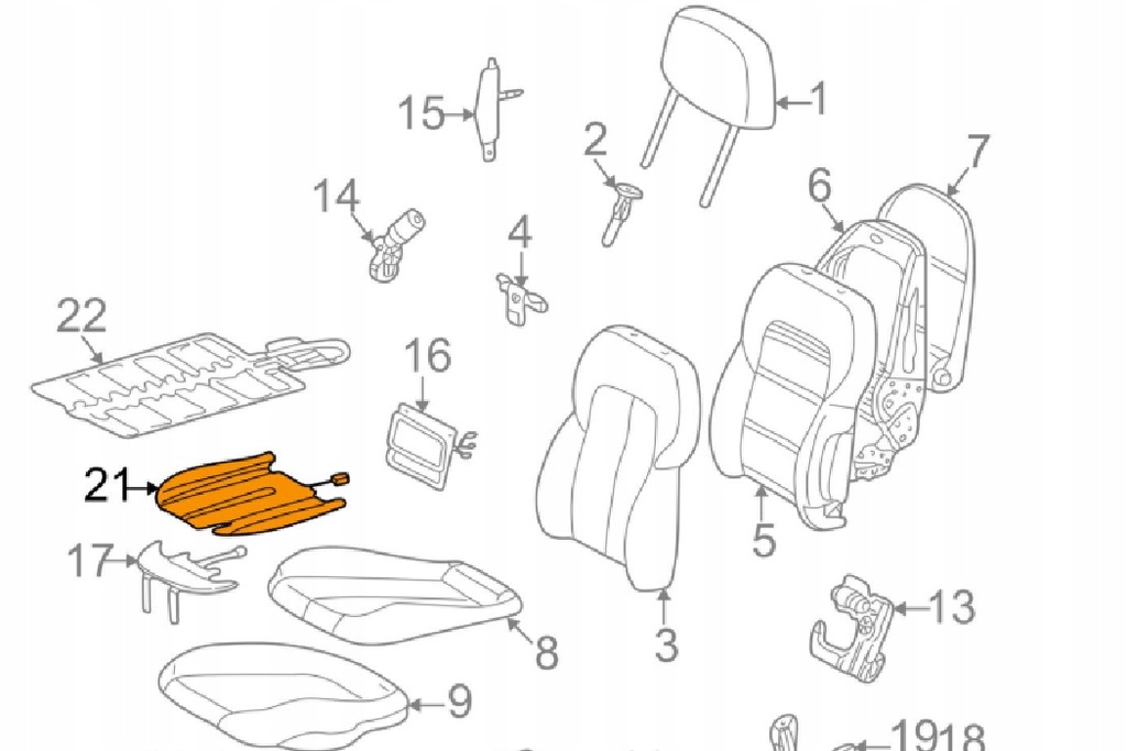 фото №9, Mercedes-benz clk a208 підігрівається подушка na сидіння a2088200498