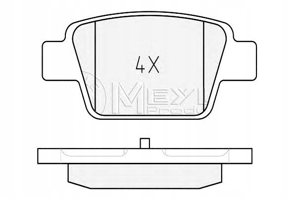 фото №1, Meyle 025 237 1415 набір гальмівних колодок гальмівних, гальма дискові