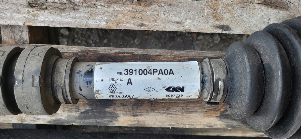фото №2, Приводной вал правая 391004pa0a renault kadjar