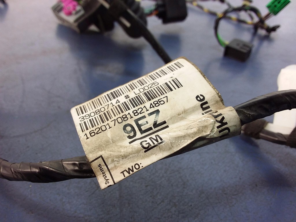 фото №4, Opel astra k hb електропроводка джгут двері задня права