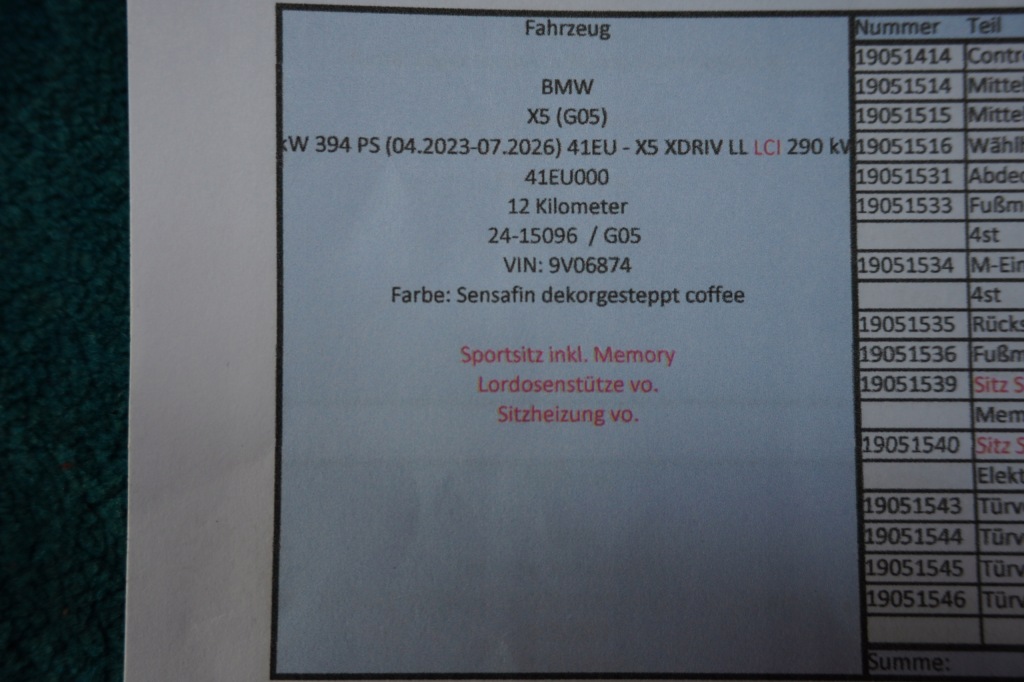 фото №14, Сидіння середина заднє сидіння bmw x5 g05 g05lci-lift coffee 12km.