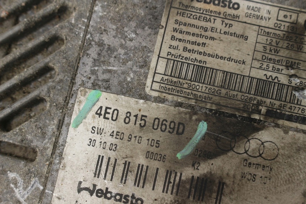фото №11, Webasto audi a8 d3 4e0815069d