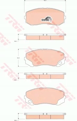 Купити Гальмівні колодки ham. mitsubishi canter 06-