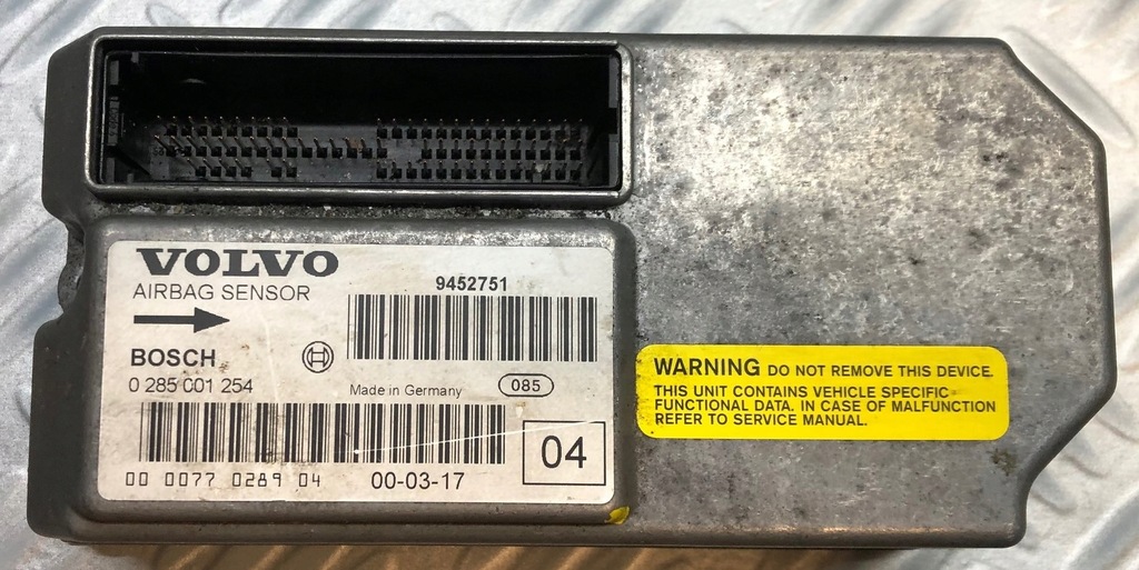 фото №1, Volvo s80 i датчик подушка безопасности 9452751