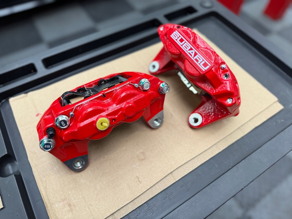 фото №9, Subaru impreza forester legacy 4-tłok wrx набор суппорты тормозные диски тормозные колодки