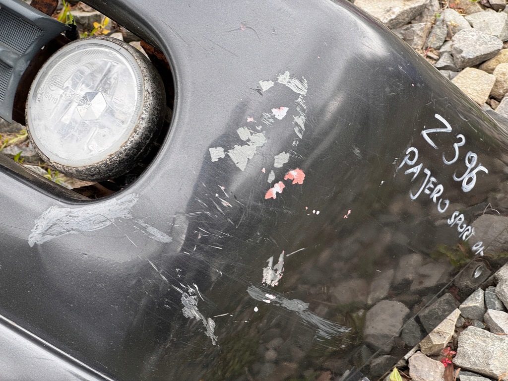 фото №9, Бампер передний mitsubishi pajero iii lift sport 2001- оригинальный номер mr478669