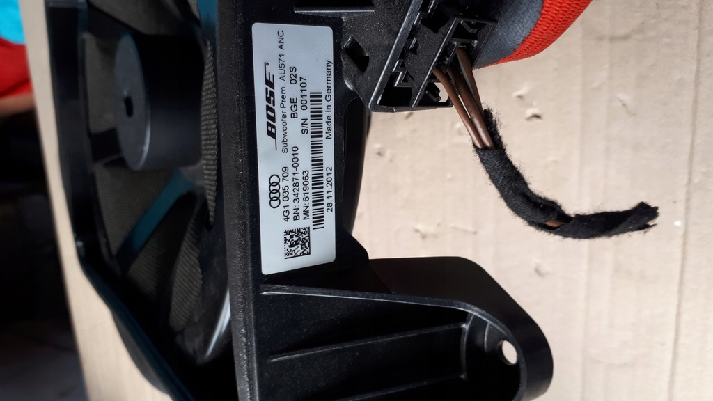 фото №6, S6 c7 4g a6 динамик сабвуфер bose 4g1035709 sedan