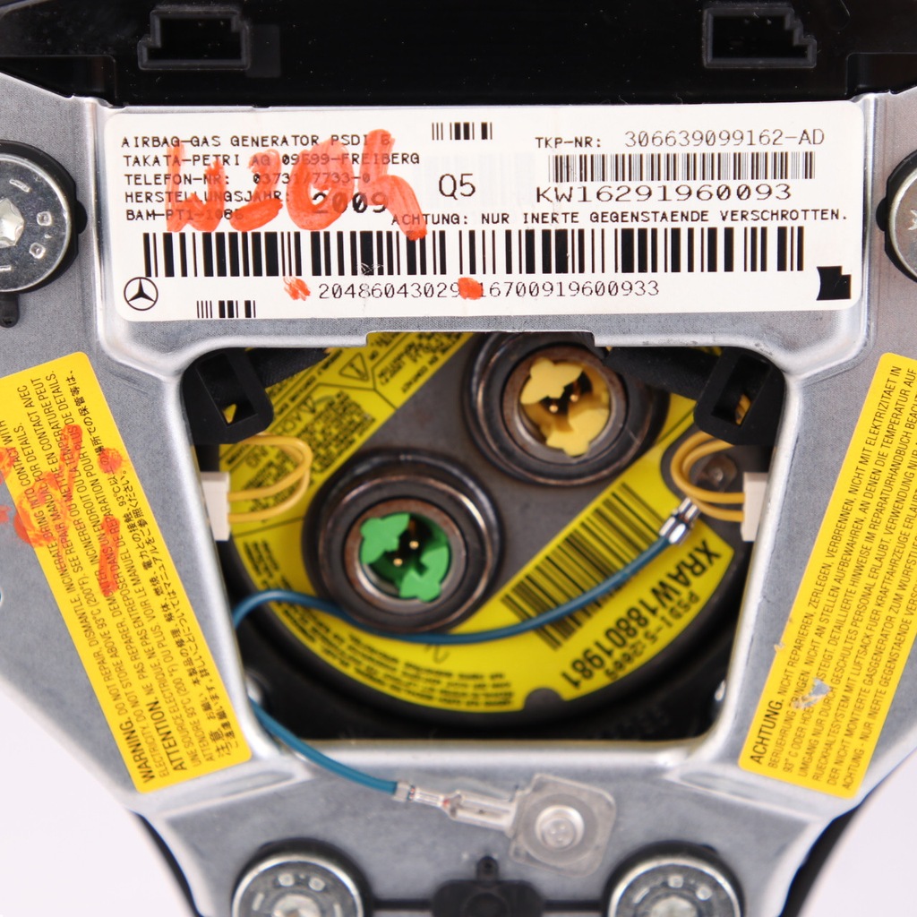 фото №12, Mercedes w204 подушка водителя подушка безопасности a2048604302