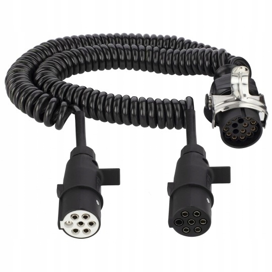 фото №5, Шланг спиральный адаптер штекер 15pin/x2 7pin полуприцеп