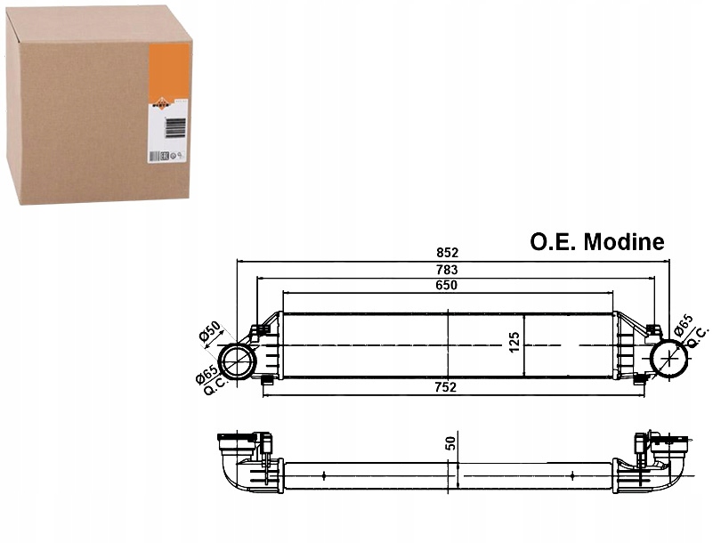 Купить Интеркулер mercedes w203 s203 cdi nrf
