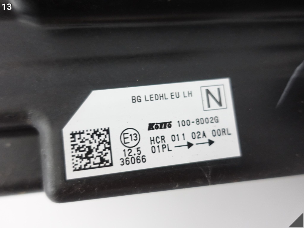 фото №14, Nissan qashqai j12 iii 3 поколение 21-24 лампа full led левая перед europa