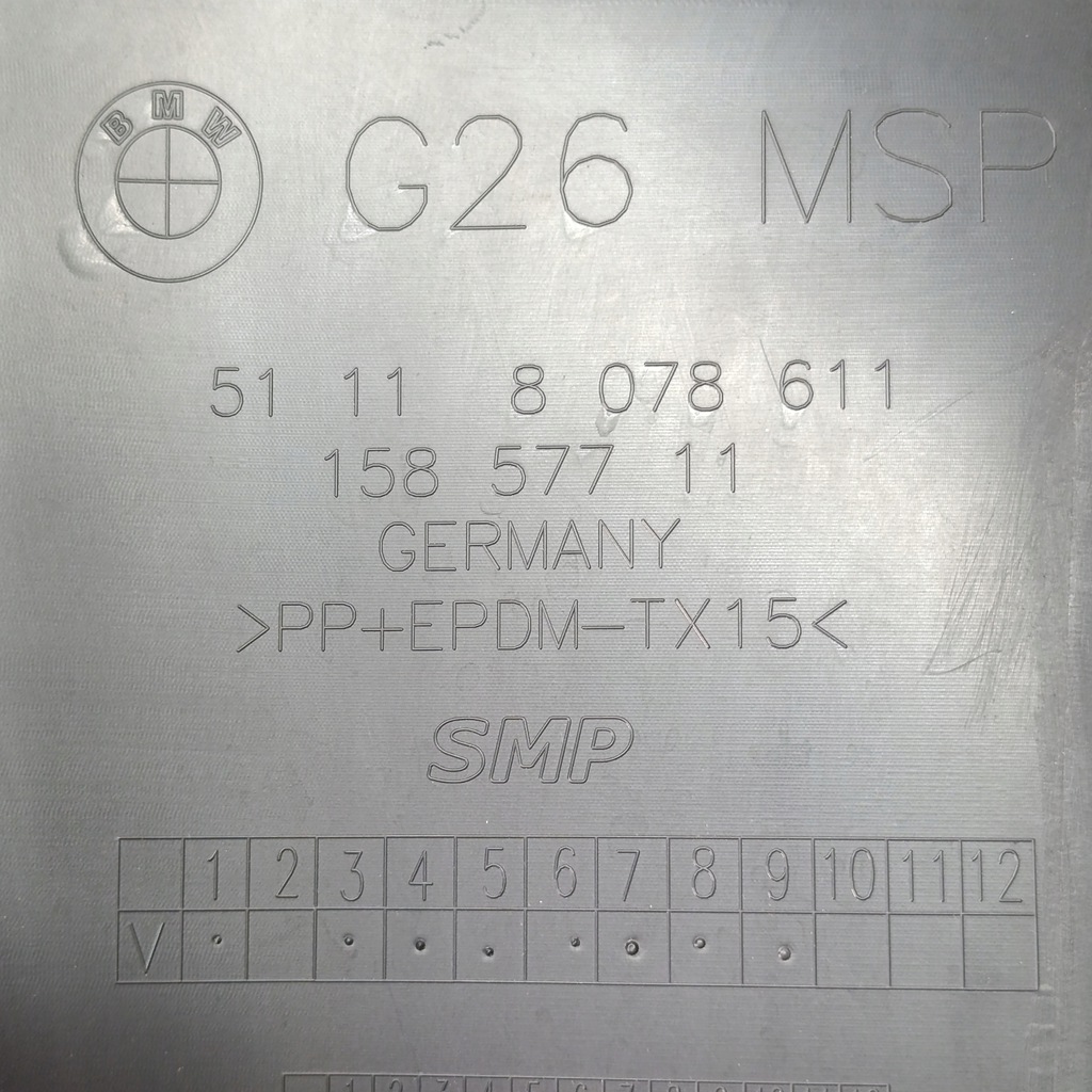 фото №9, Bmw 4 g26 i4 направляющая кронштейн бампера левый передний 51118078611