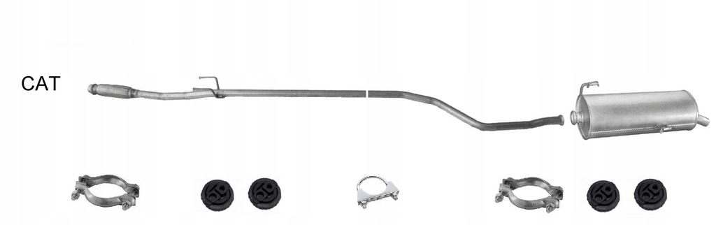 фото №1, Peugeot 206 1.4 hdi 2001-2004 kpl гаситель + труба