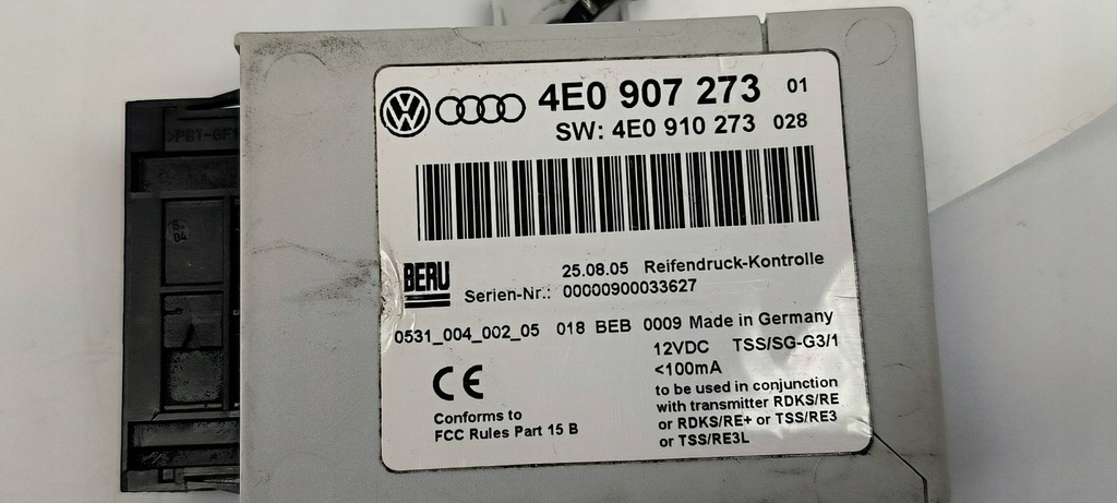 фото №3, Модуль 4e0907273 audi a8 d3