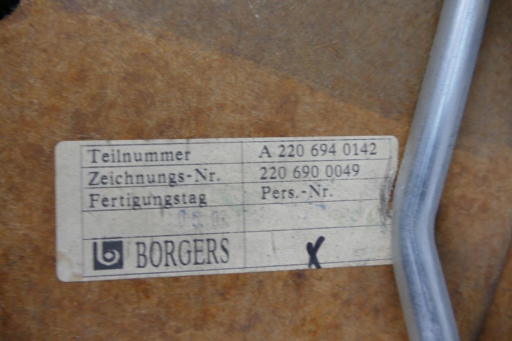 фото №13, Mercedes s w220 полка задняя задняя a2206940142