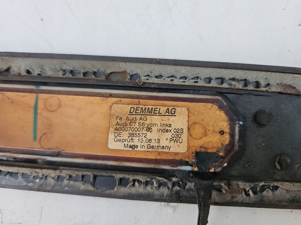 фото №7, Молдинг накладка na порог порог подсвеченная audi s6 c7 4g левый перед