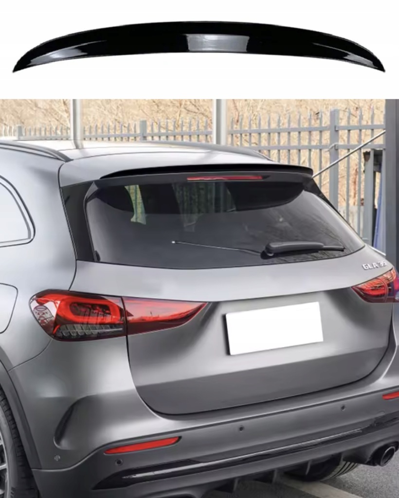 фото №1, Спойлер спойлер спойлер накладка mercedes gla x157 amg style чёрный блеск