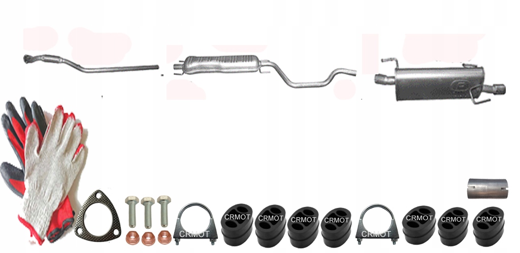 фото №1, Opel meriva a 1.8 92kw труба колектор гасник середній кінцевий