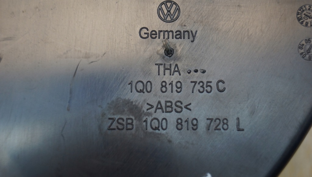 фото №9, Решётка обдув средняя vw scirocco 1q0819735c