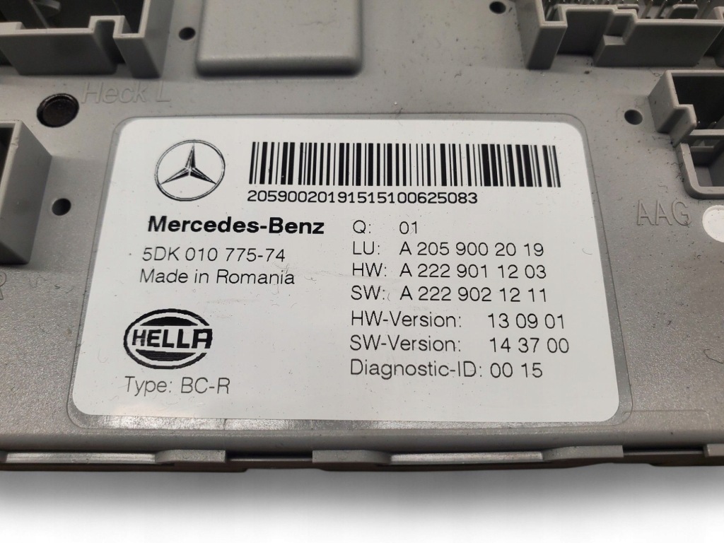 фото №5, Mercedes-benz glc x253 c253 a2059002019 модуль / блок керування комфорту