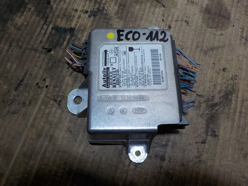 фото №1, Модуль датчик подушка безопасности renault scenic ii 1.9 dci