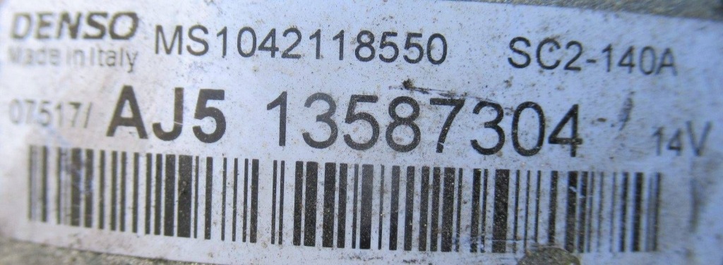 Opel zafira c 1.6 cdti генератор insignia astra 13587304 Недорого