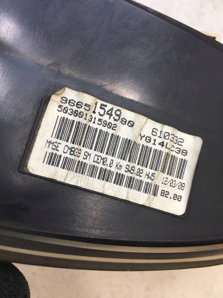 фото №6, Счетчик приборы scudo ii 2.0 multijet 9665154980