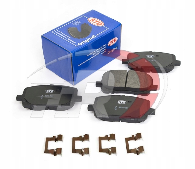 фото №1, Pontiac vibe 2003 - 2008 гальмівні колодки гальмівні перед + пластини