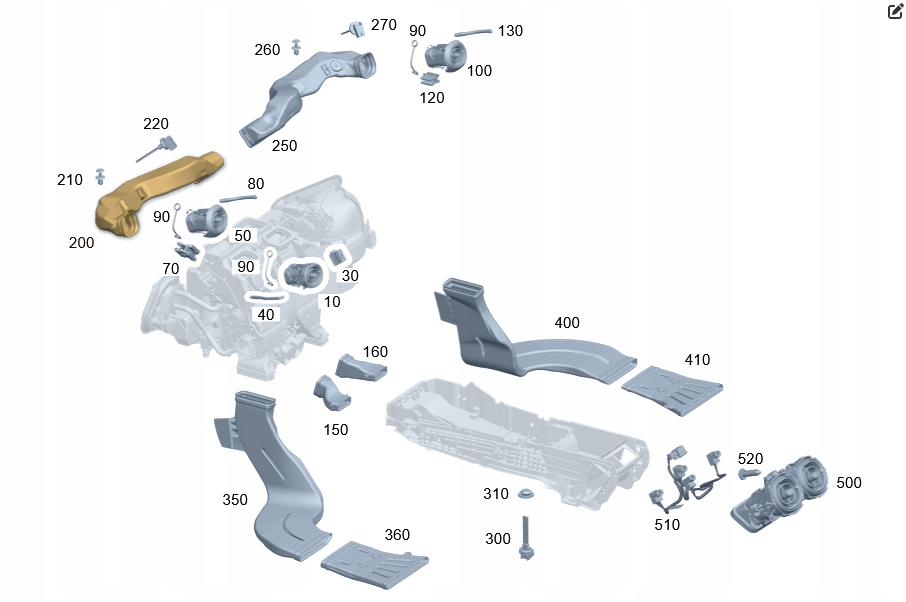 фото №3, Канал воздуха mercedes c cle