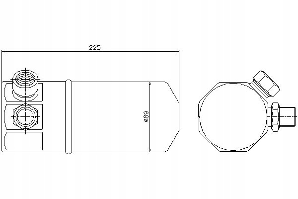 фото №1, Nissens осушитель кондиционера audi 100 2.5 tdi 4a