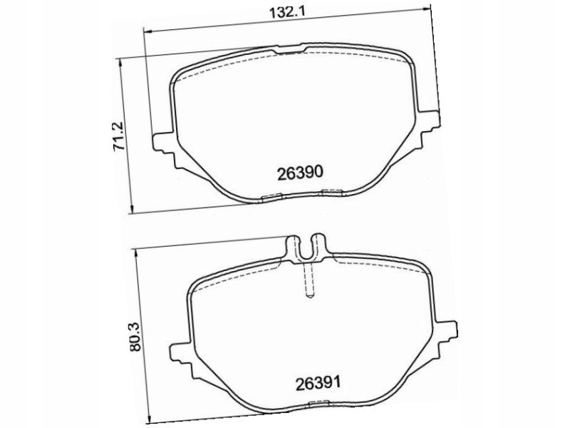 фото №2, Тормозные колодки задняя mercedes klasa s w223 3.0 20-
