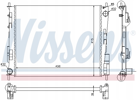 фото №6, Nissens радіатор renault twingo ii 1,5 07-14