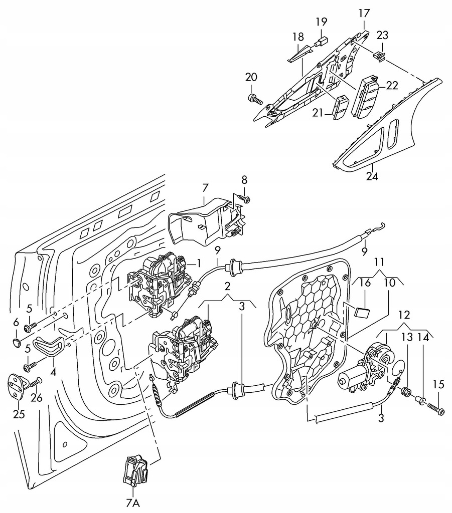 фото №6, Підкладка гумовий замка двері audi a6 c7 4h0837879