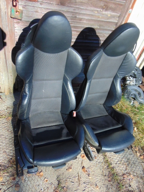 фото №12, Bmw z4 e85 e86 сидіння сидіння підігрів pół шкіра czarna правий лівий m набір