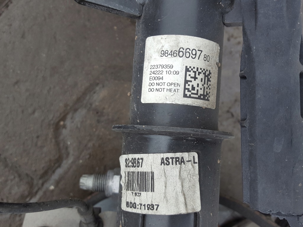 фото №7, Opel astra vi l 21r- 1.5 d амортизатор поворотный кулак левая перед