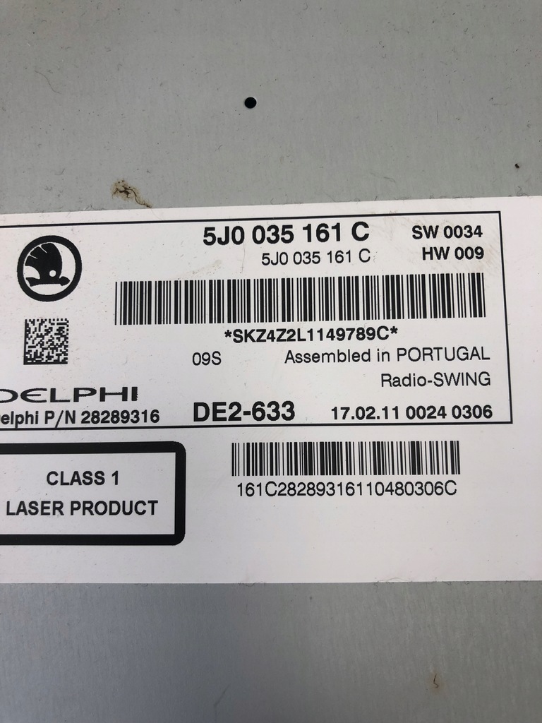 фото №6, Радіо cd skoda fabia ii lift 5j0035161c