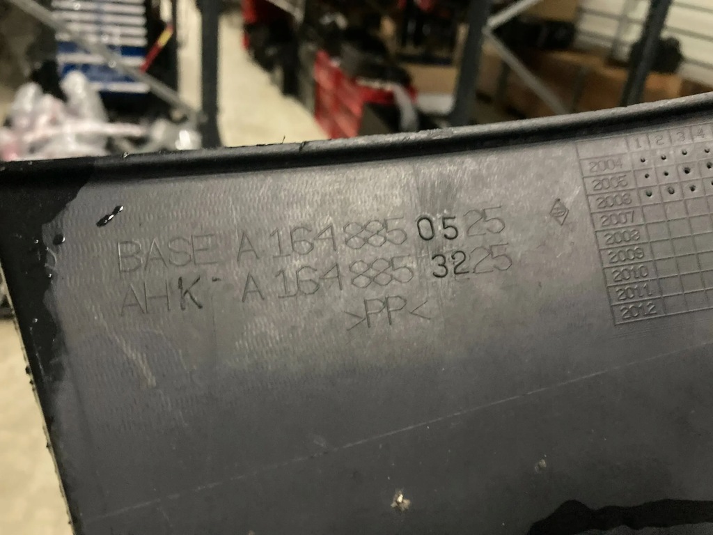 фото №8, Ml w164 спойлер диффузор накладка бампера задняя 1648850525 1648853225